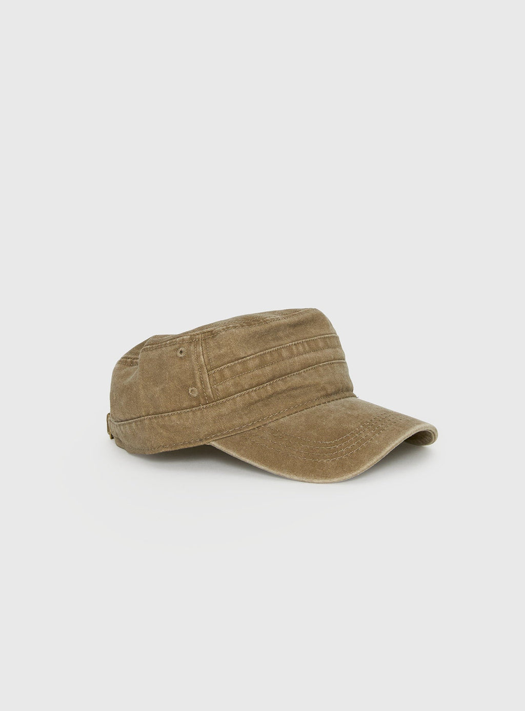 Odera Military Cap Washed Washed Beige