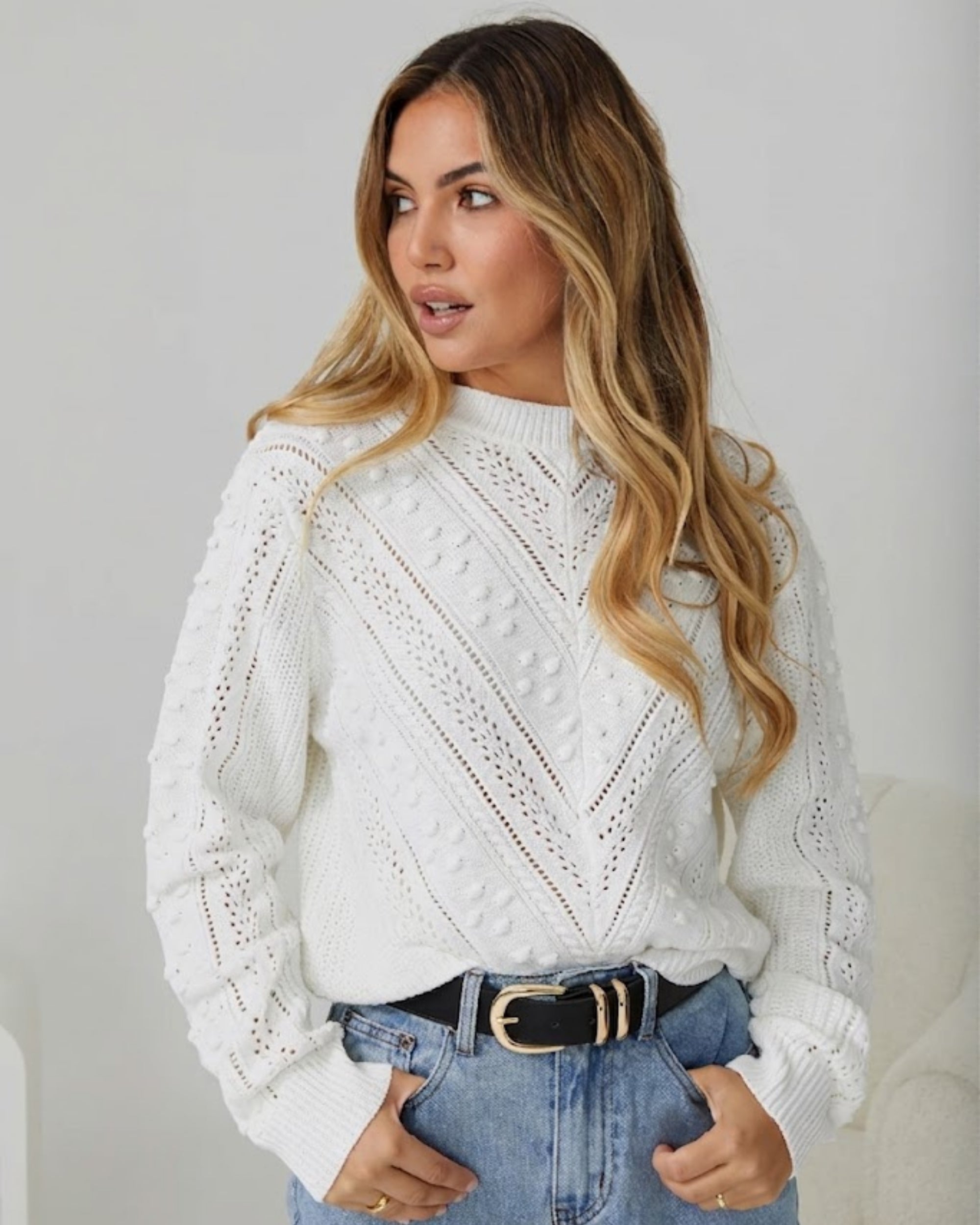 Rheane Knit - White