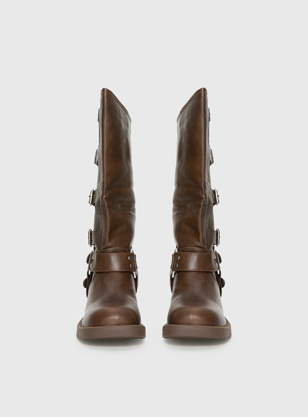 Buckle Down Boots Brown