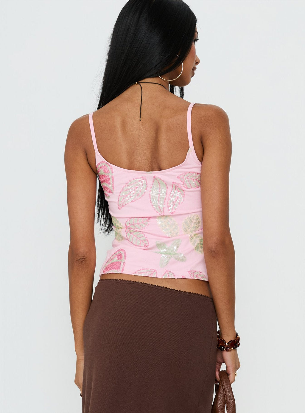 Lunavia Sequin Cami Top Pink
