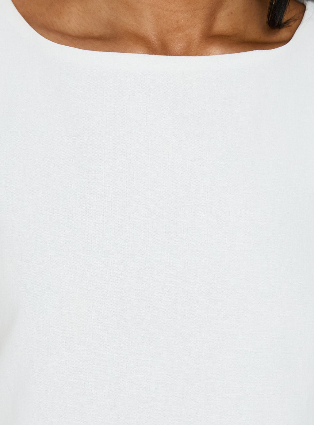 Haily Babydoll Mini Dress White
