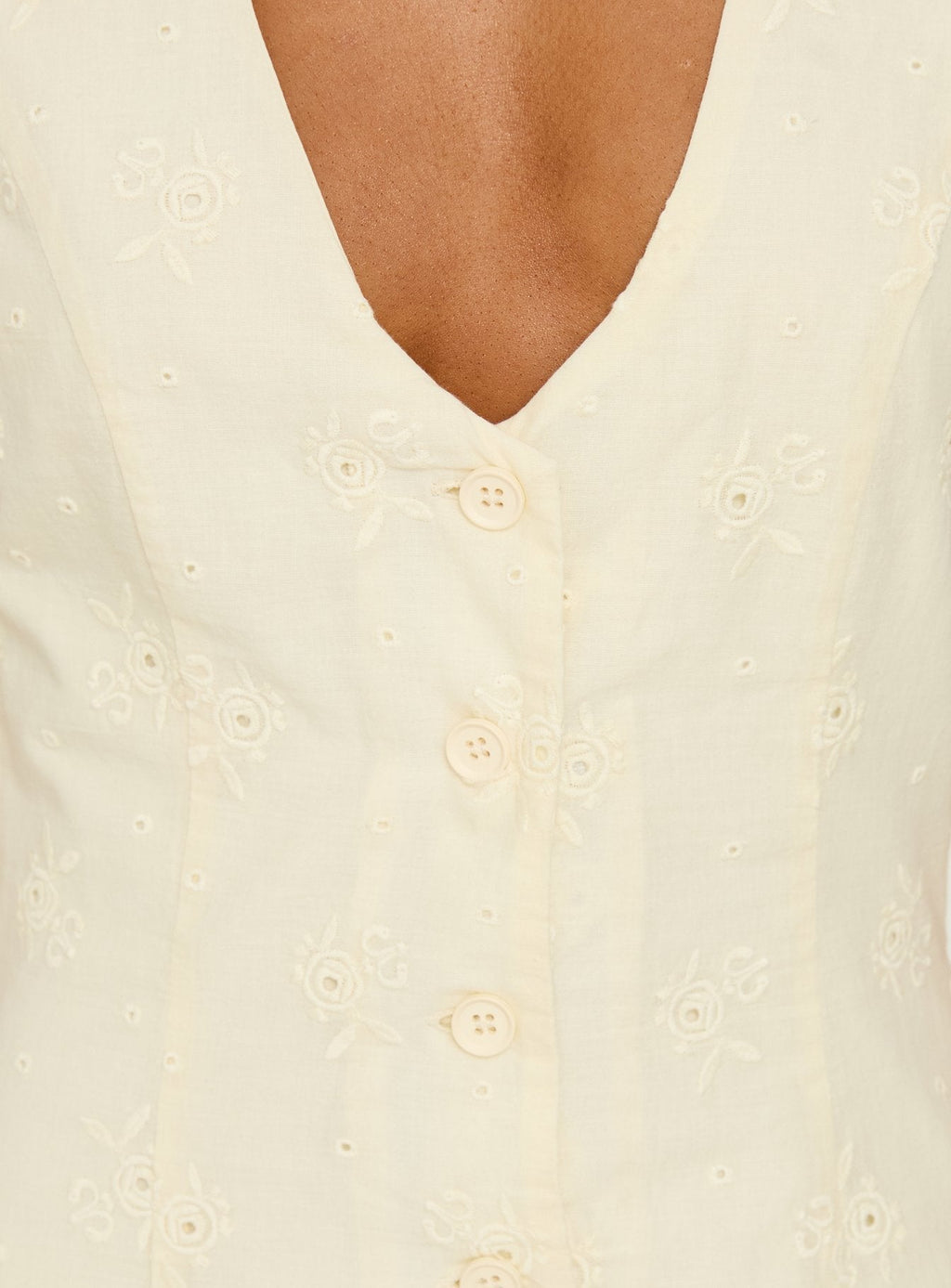 Sylvara Textured Button Up Playsuit Yellow