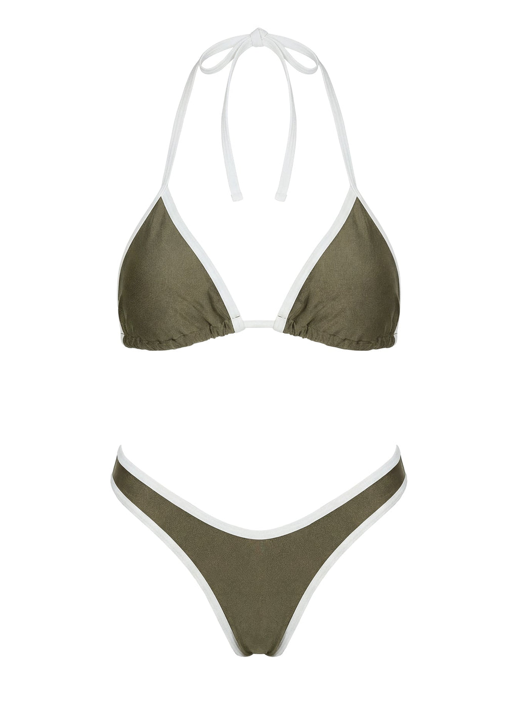Wildfire Waves Triangle Bikini Top Green