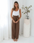 Alma Pants - Ashbrown
