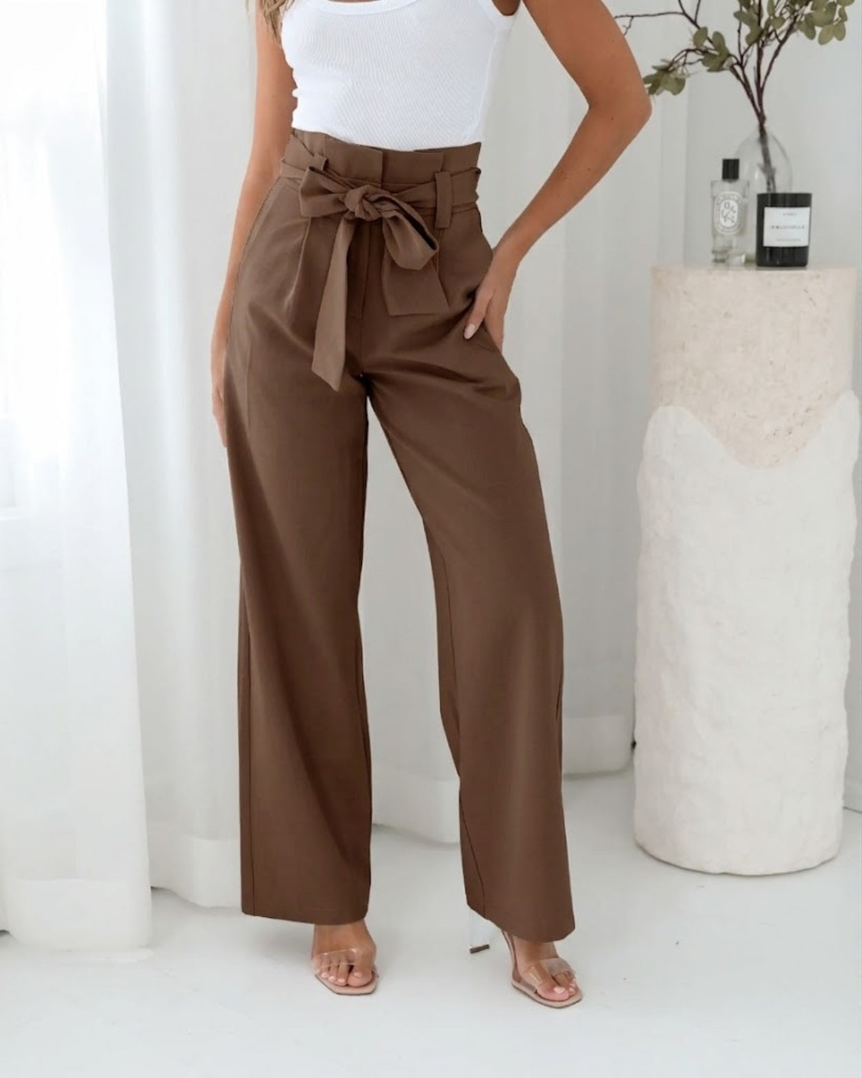 Alma Pants - Ashbrown