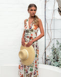 Alpharetta Dress - Beige Print