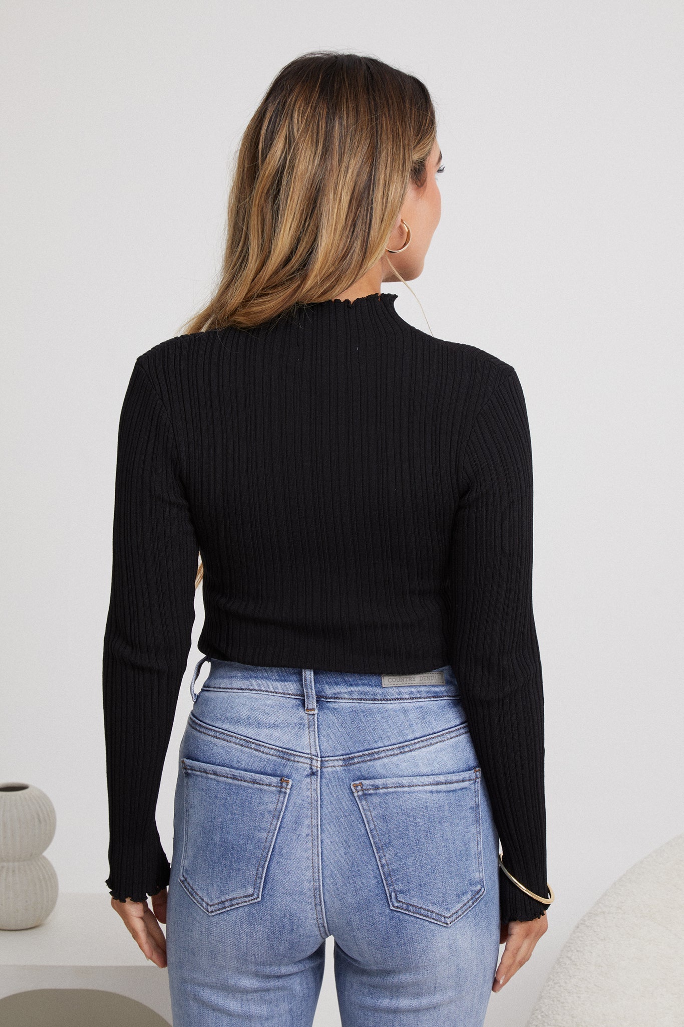 Aurella Knit Top - Black