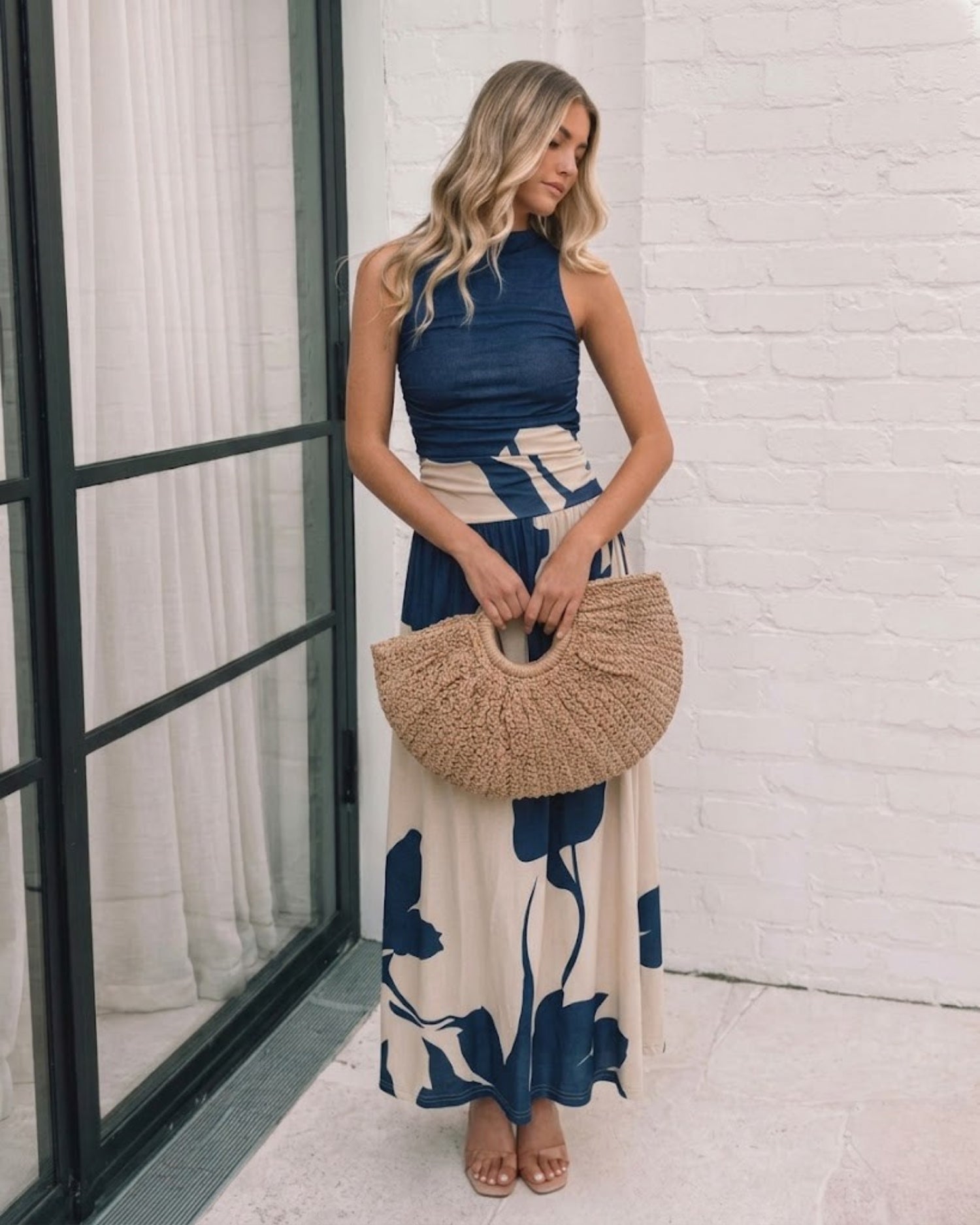 Balayage Dress - Navy Floral