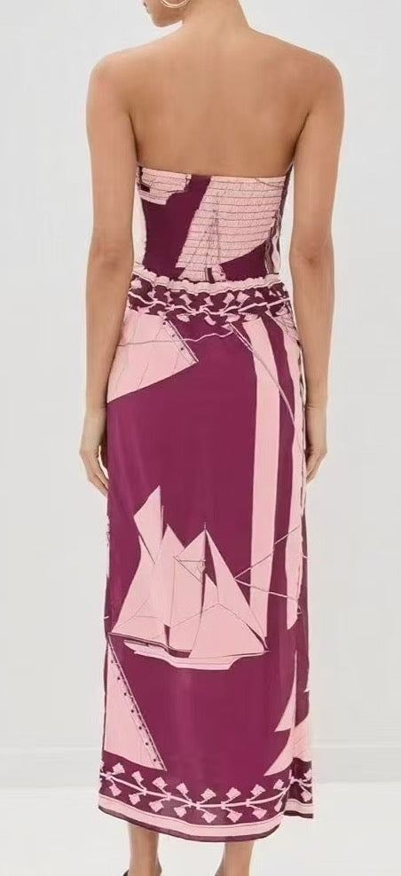 Ceriane Dress - Pink Print