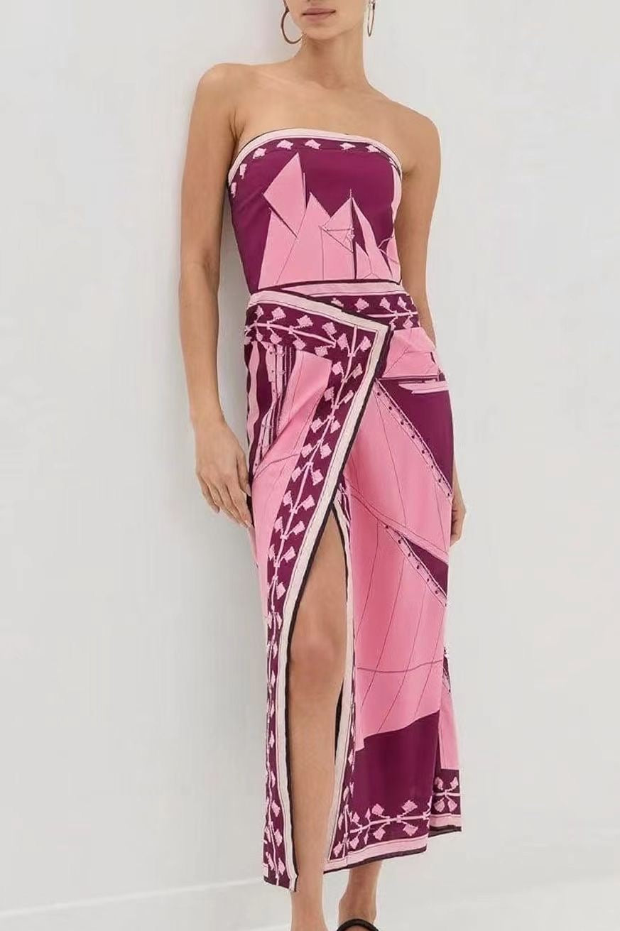 Ceriane Dress - Pink Print