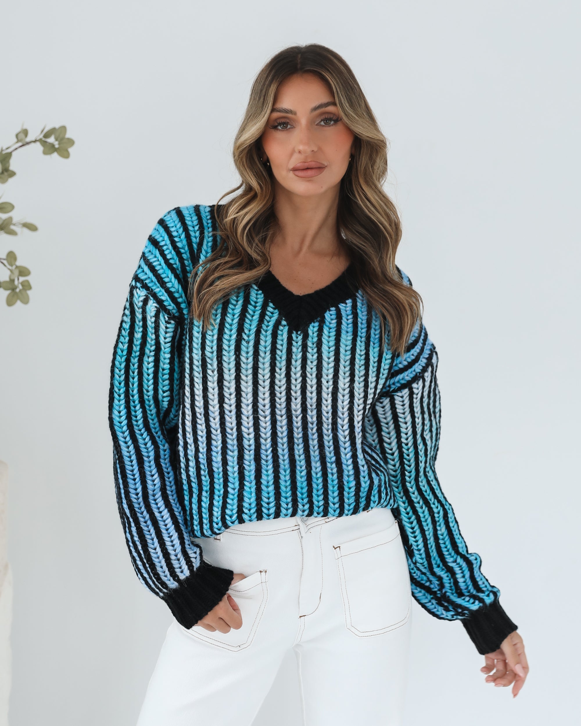 Daleena Knit - Blue Multi