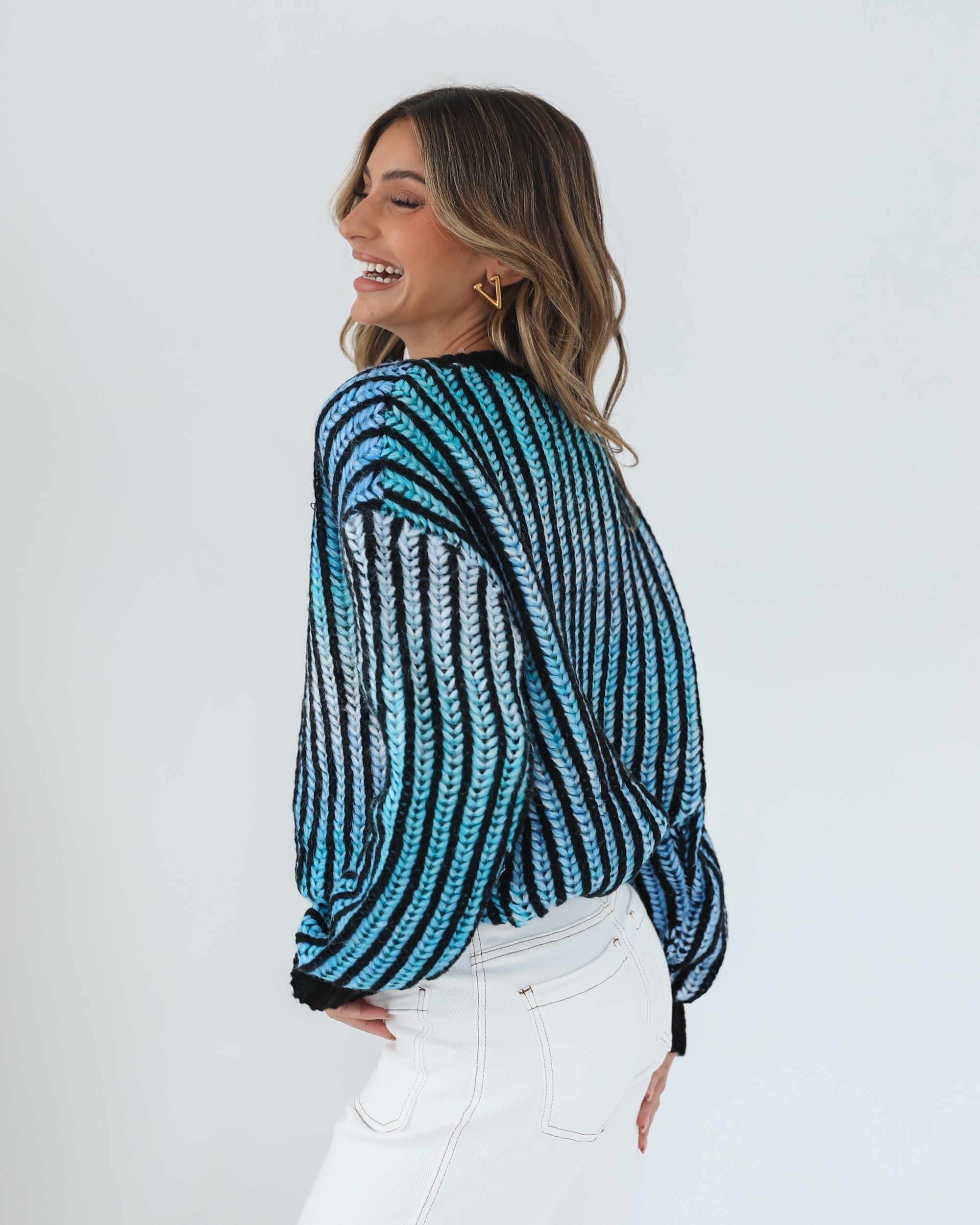 Daleena Knit - Blue Multi