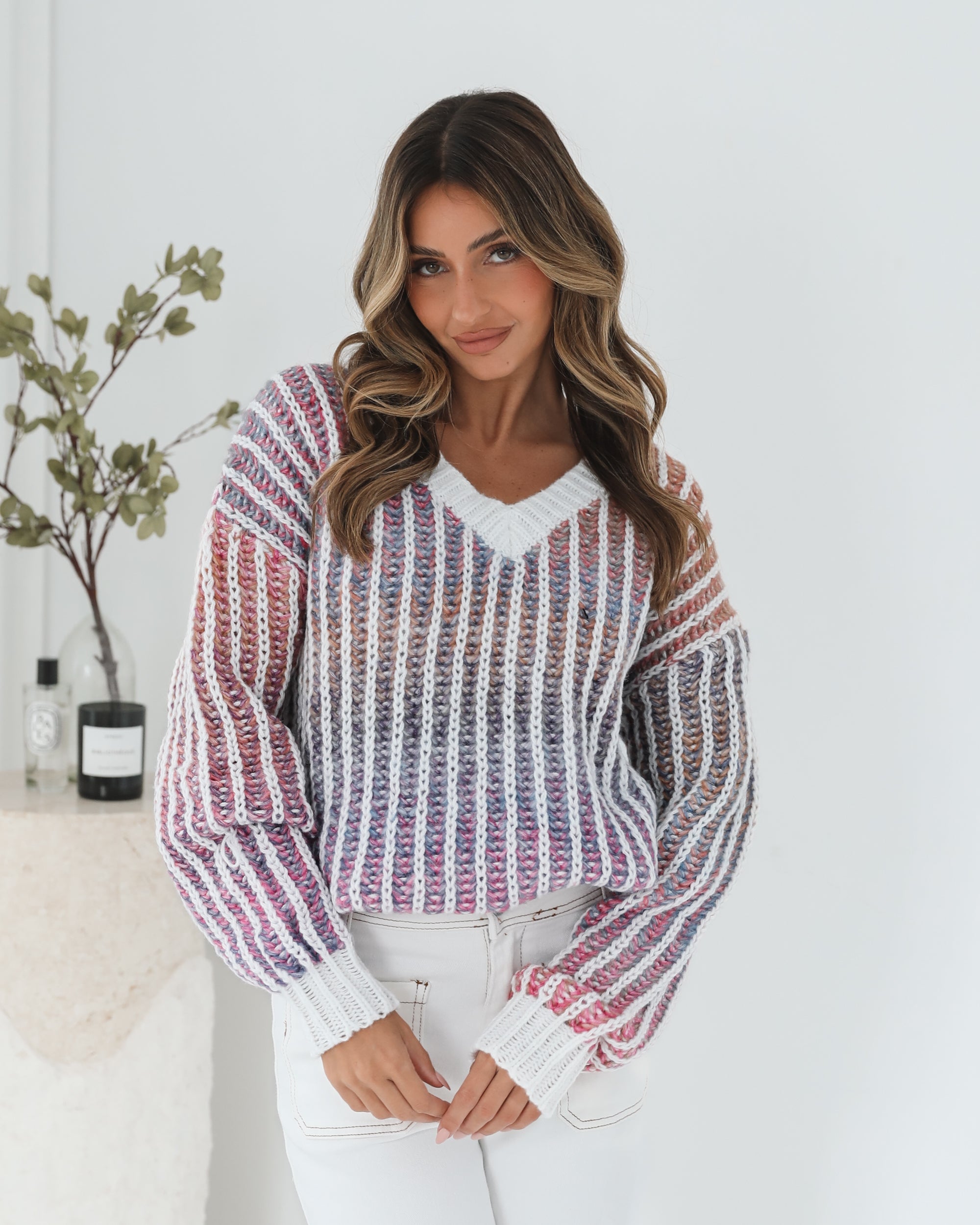 Daleena Knit - Pink Multi
