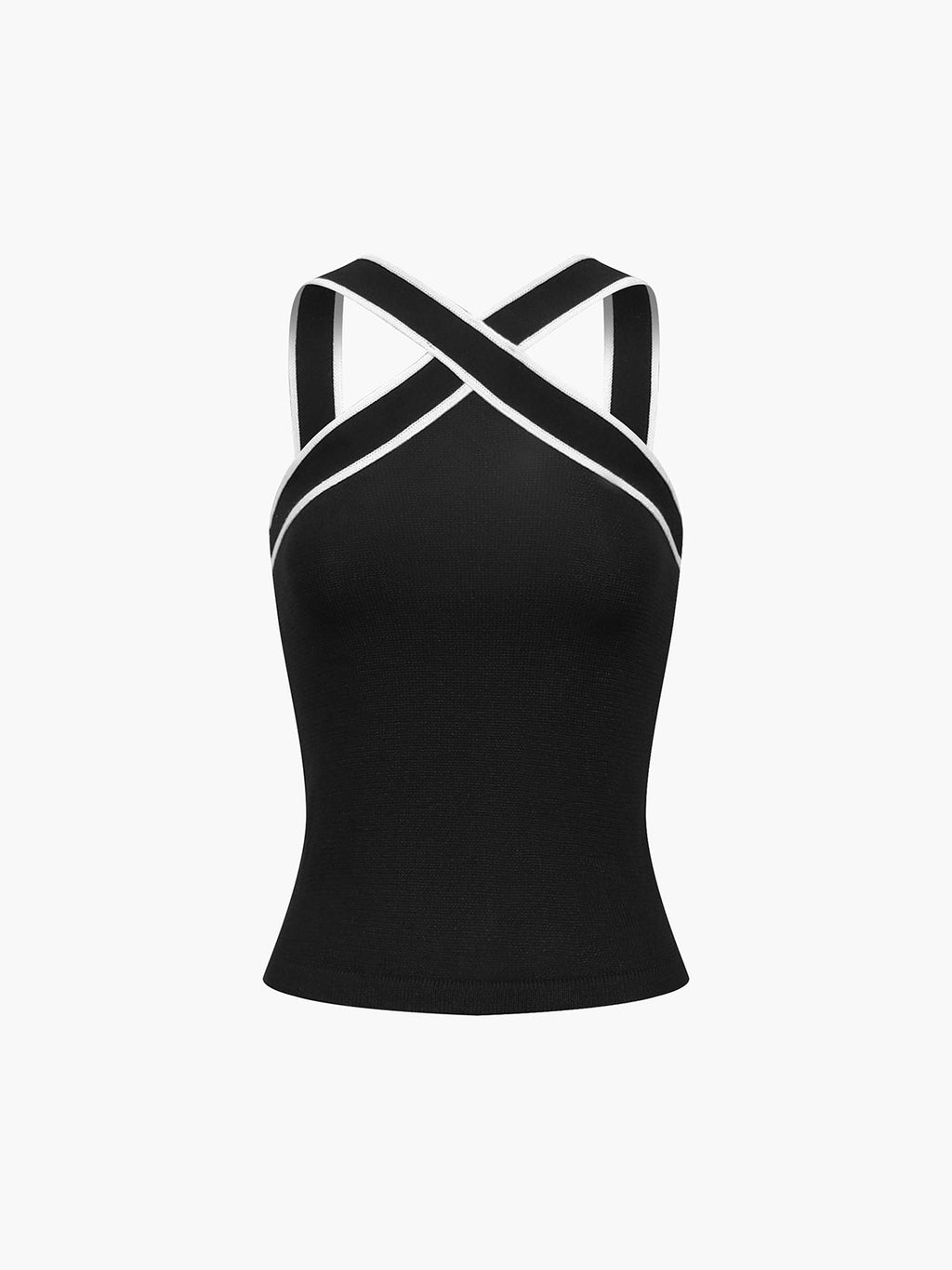 Elegant Cross Halter Top for Women ¨C Breathable Stretch Fabric. Flattering Fit. Versatile Style. Lightweight Design