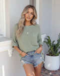 Evandra Knit Top - Sage
