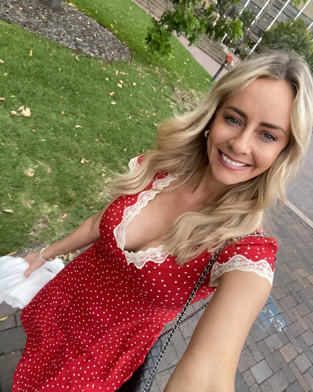 Firenze Dress - Red Polka