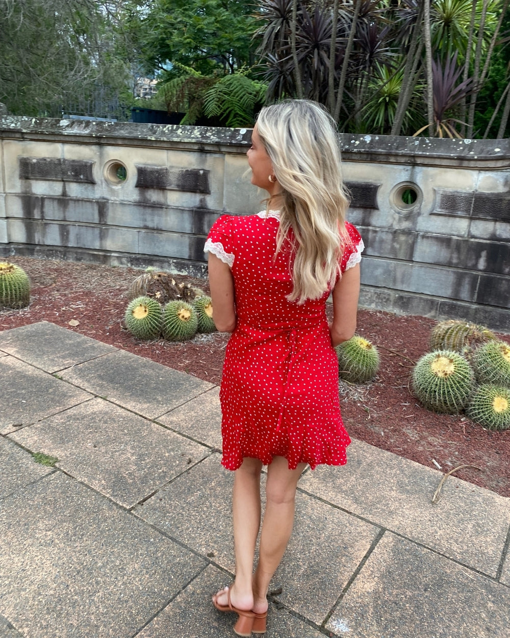 Firenze Dress - Red Polka