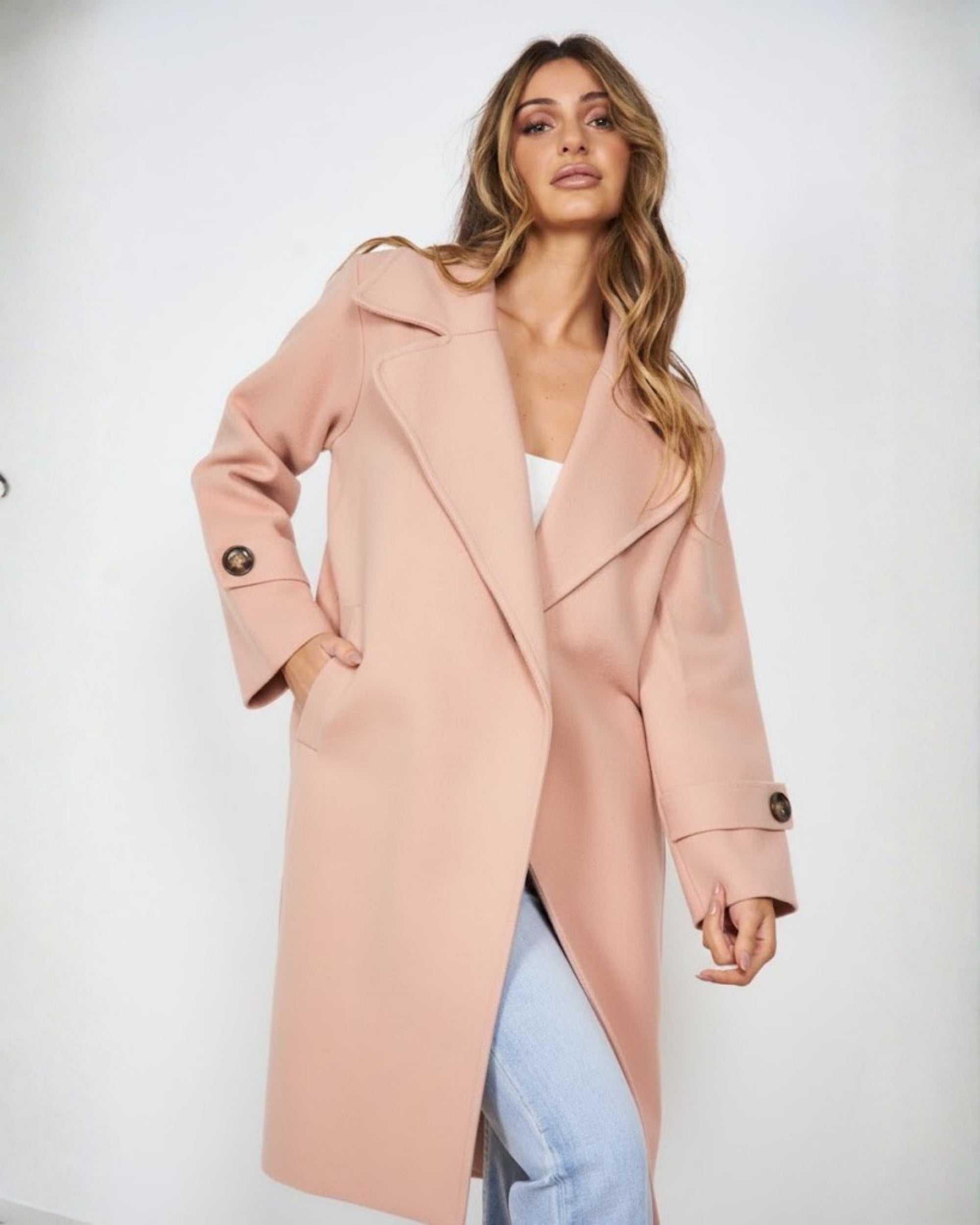 Fireplace Coat - Pink