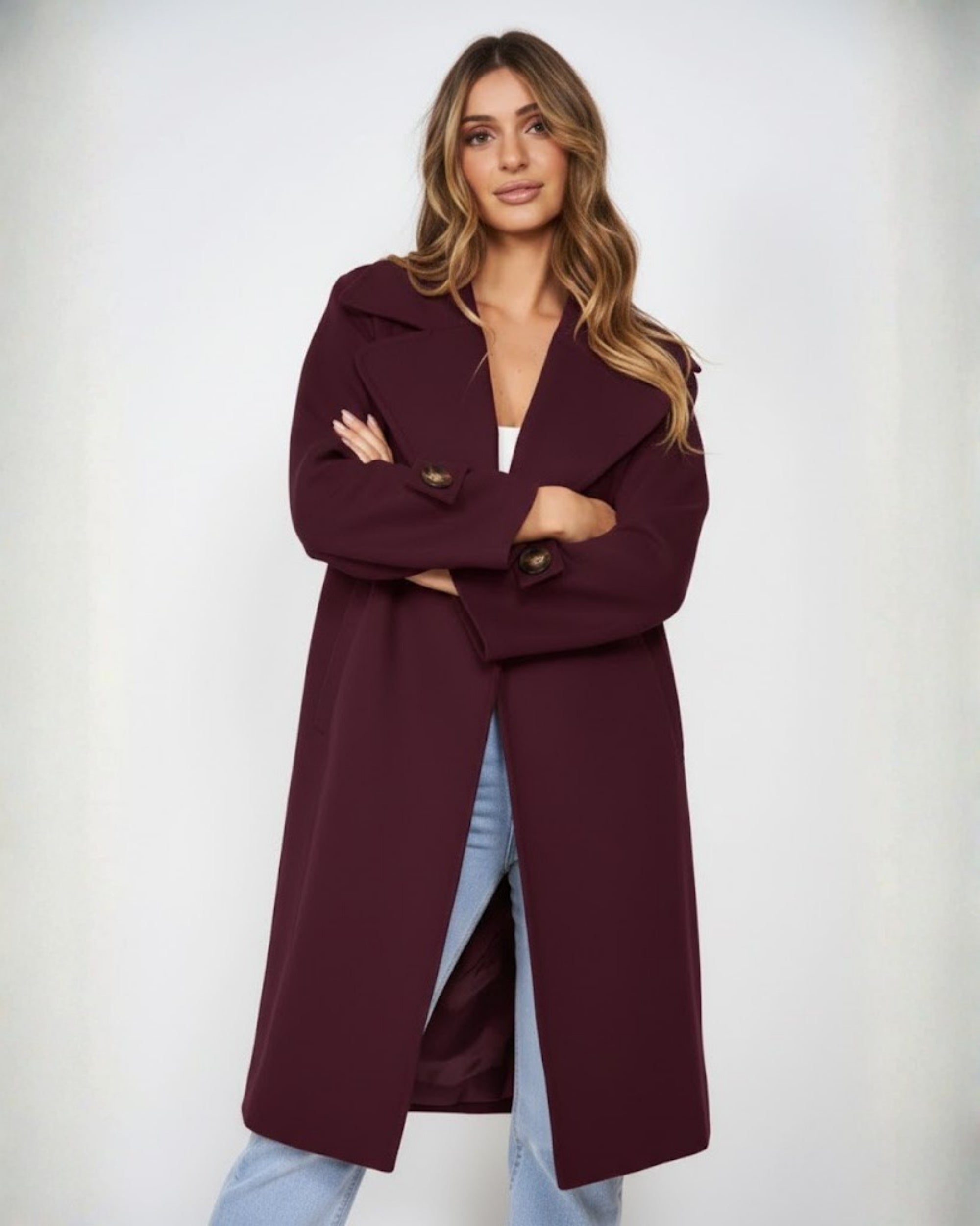 Fireplace Coat - Plum