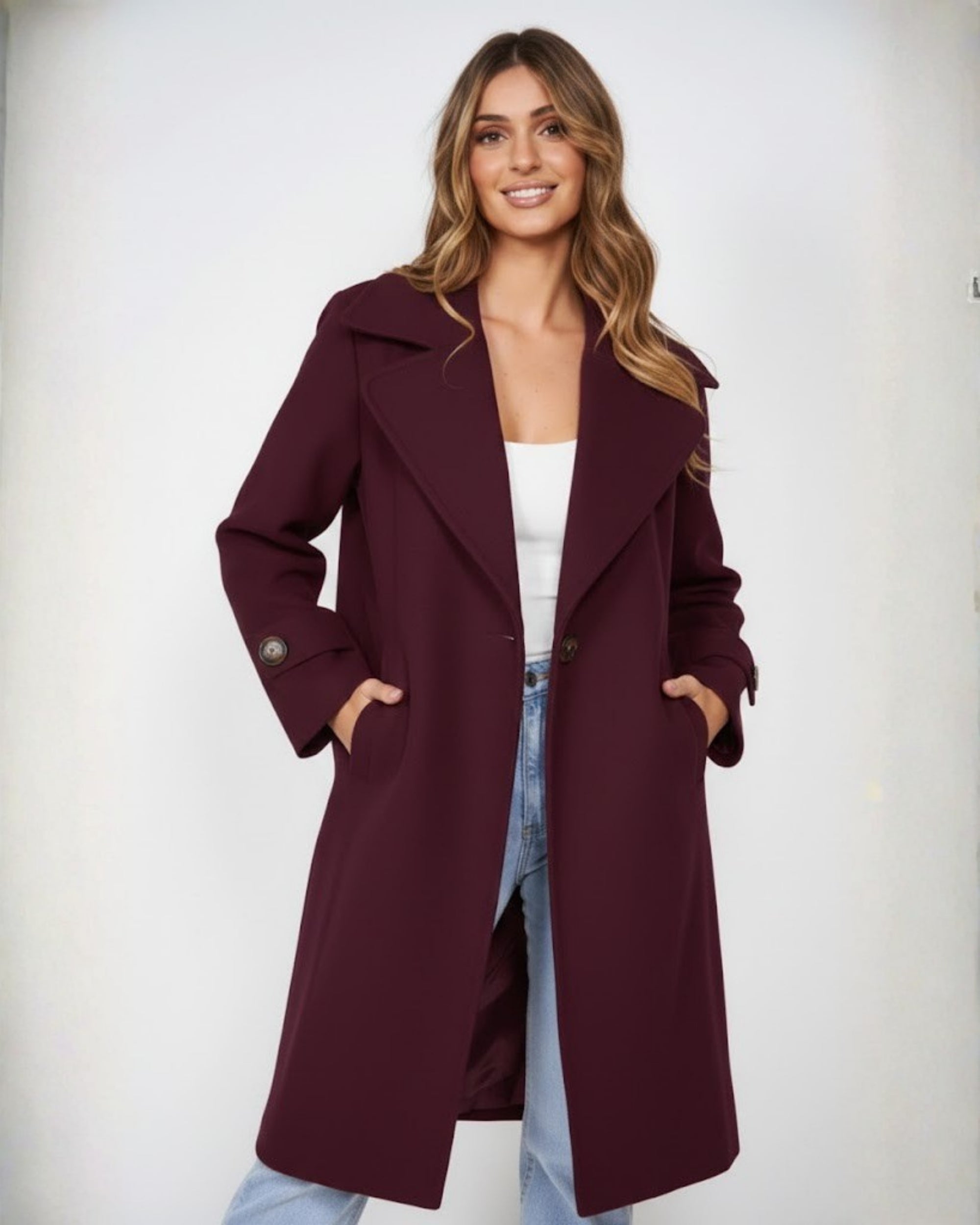 Fireplace Coat - Plum