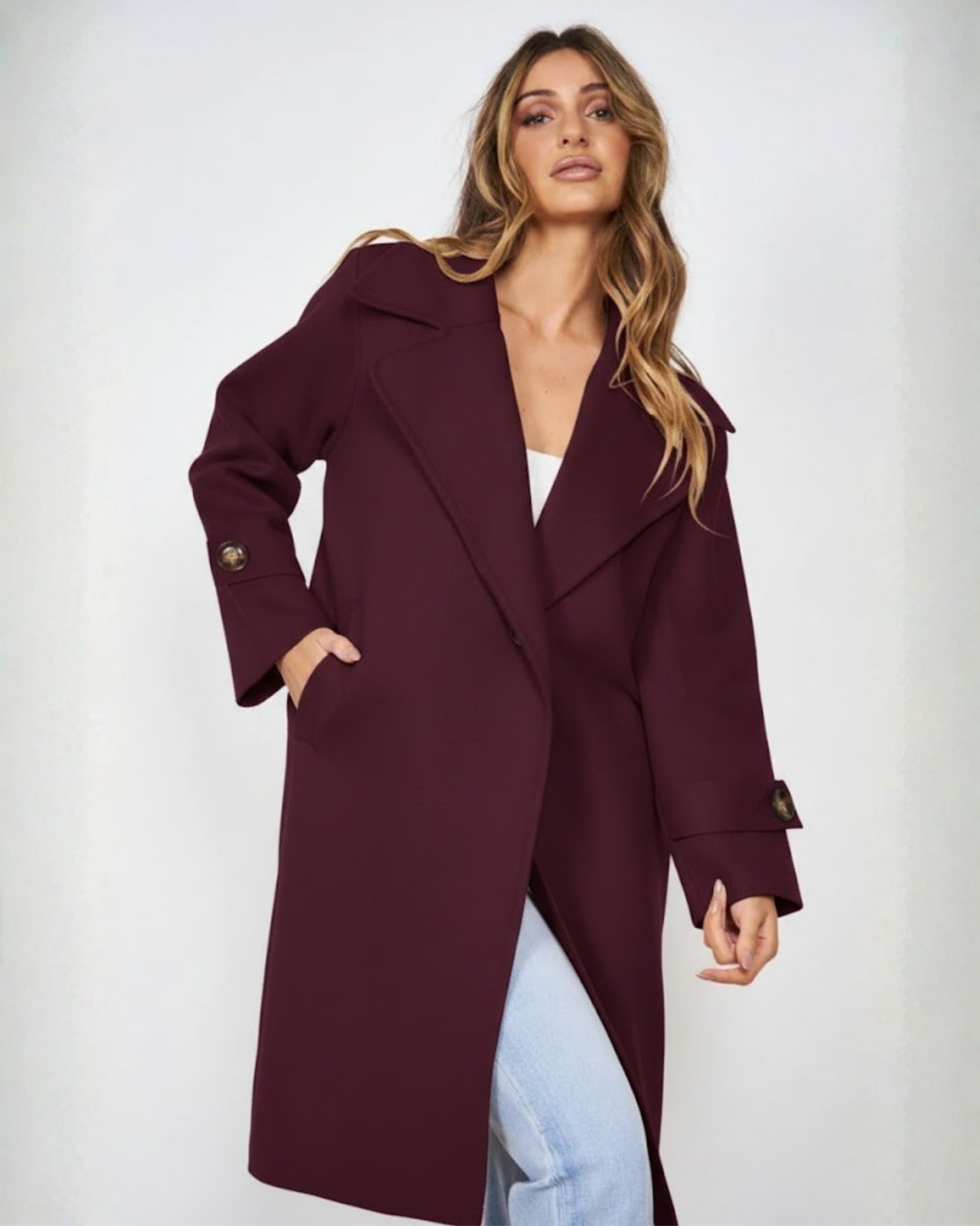 Fireplace Coat - Plum