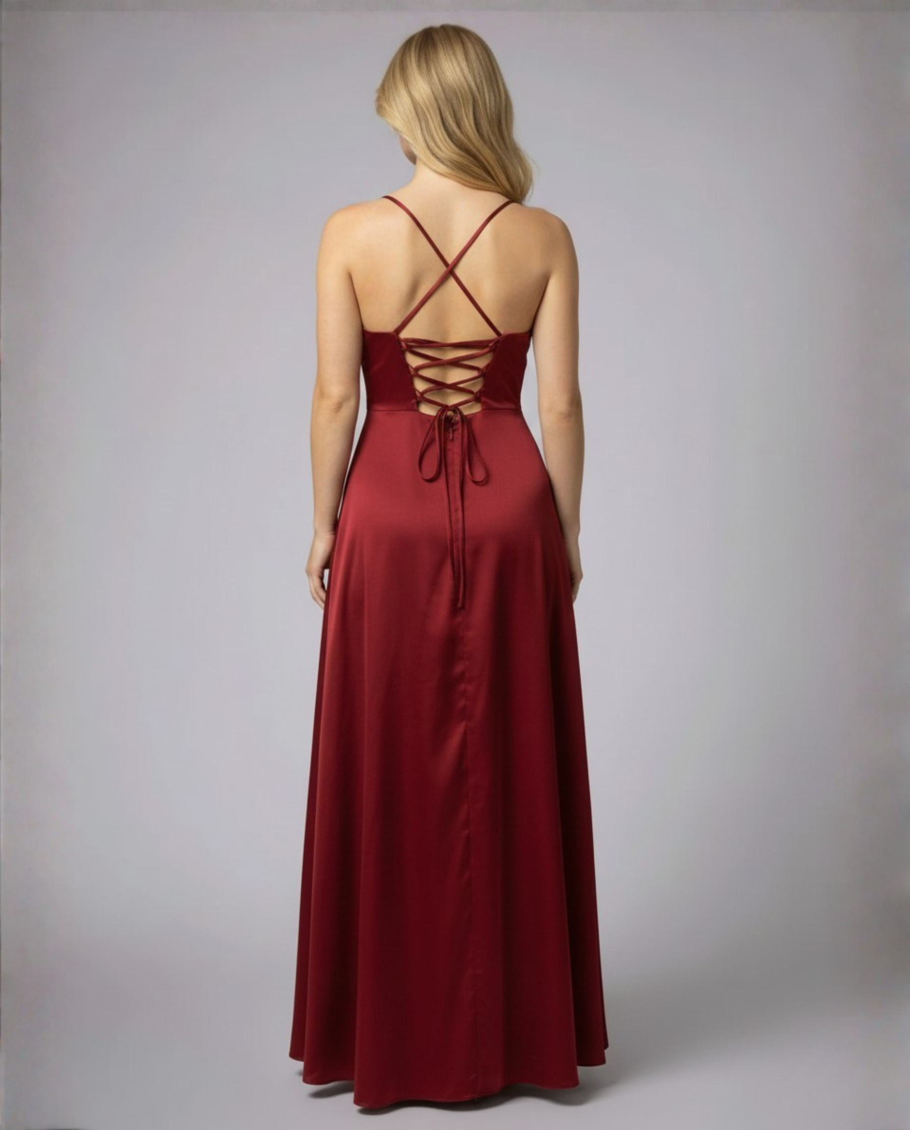Elegant Womens Silk Maxi Dress Flowing Fit ¨C Chic Summer Evening Gown