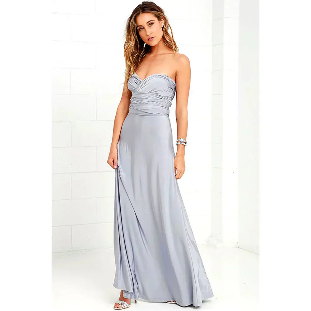 Women's Sleeveless V-Neck Flowing Occasion Dress ¨C Elegant Party Wear
