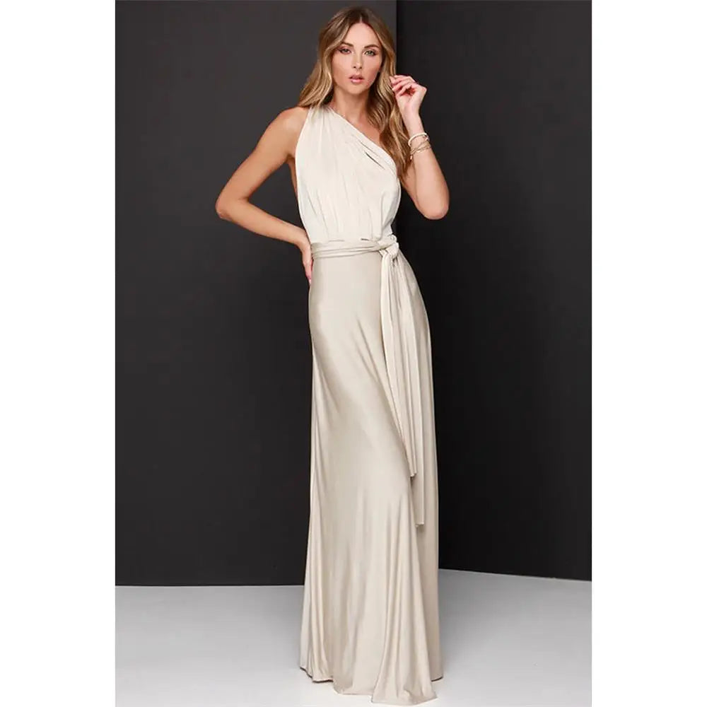 Women's Sleeveless V-Neck Flowing Occasion Dress ¨C Elegant Party Wear