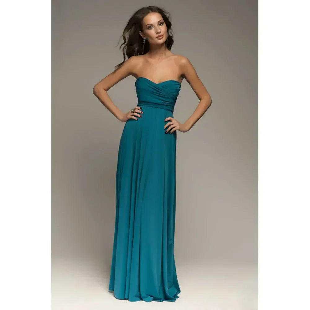 Women's Sleeveless V-Neck Flowing Occasion Dress ¨C Elegant Party Wear