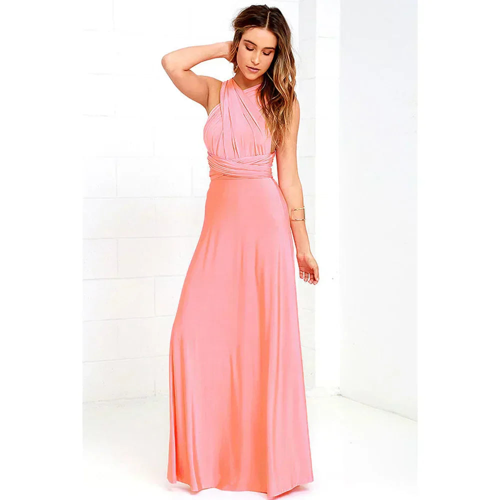 Women's Sleeveless V-Neck Flowing Occasion Dress ¨C Elegant Party Wear