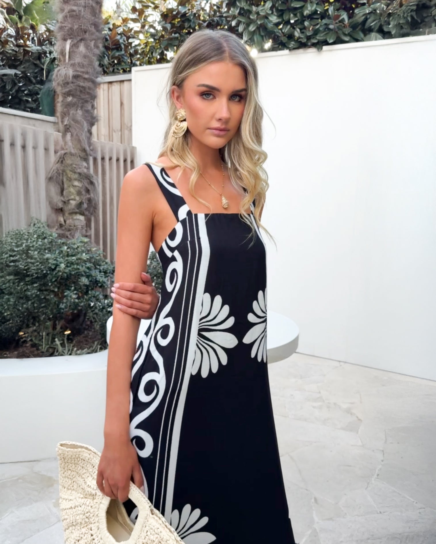 Holden Dress - Black Floral