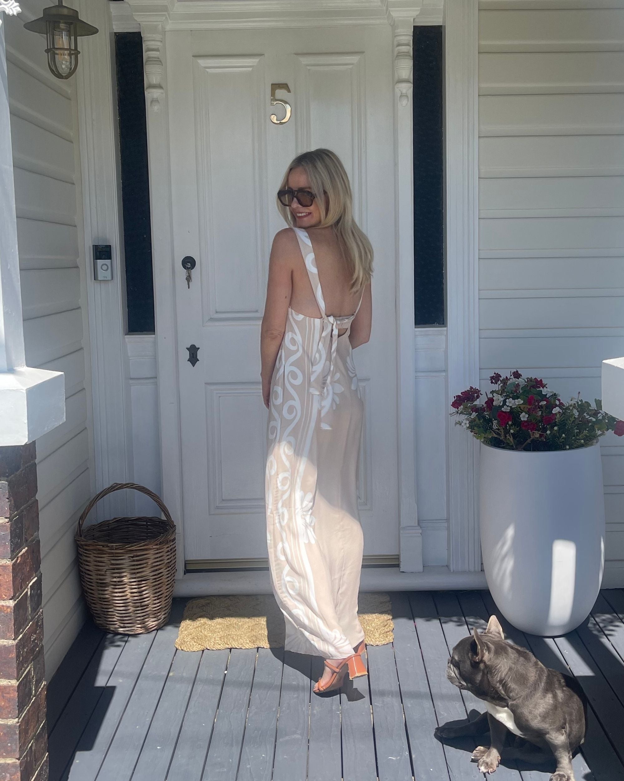 Holden Dress - Beige Floral