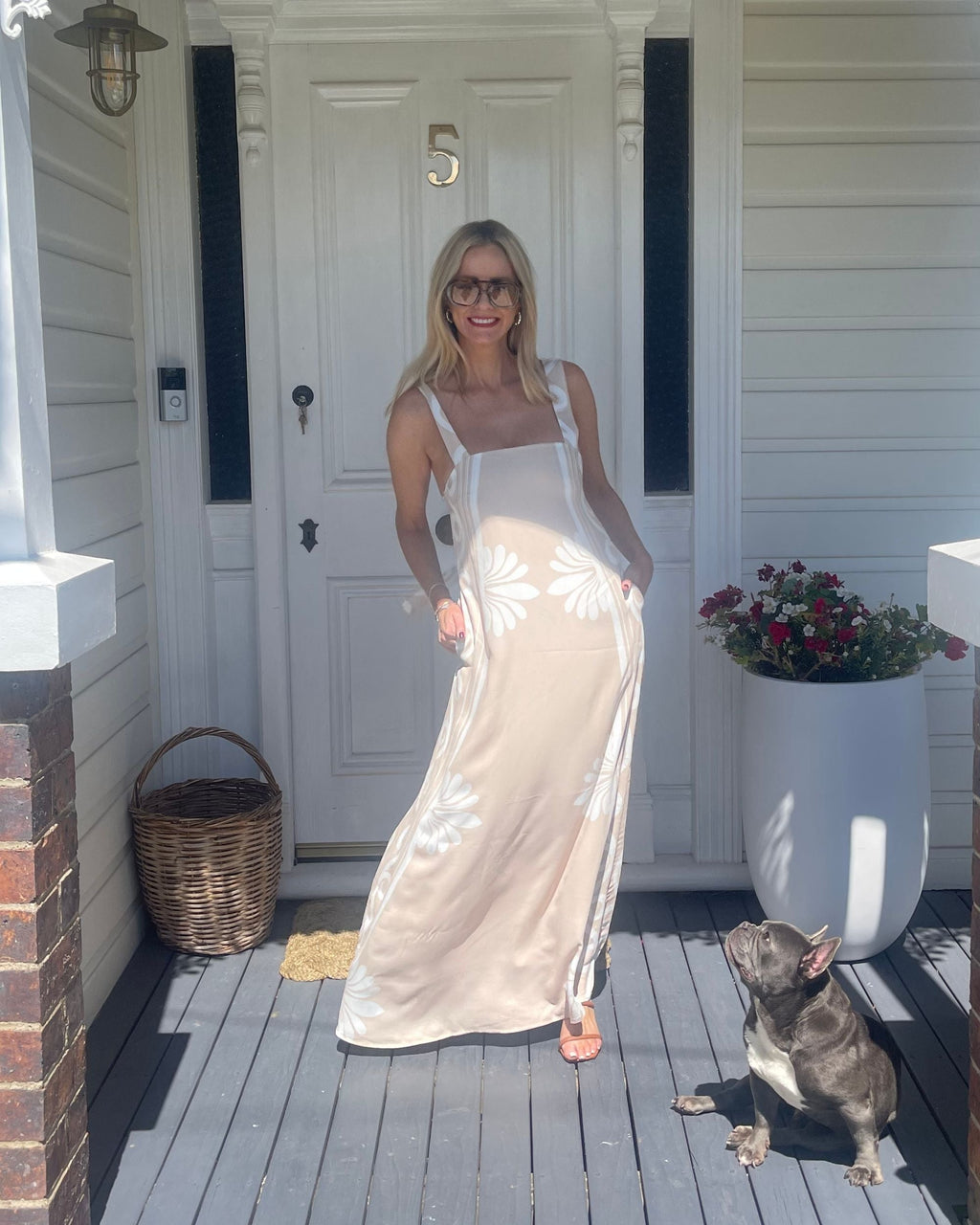Holden Dress - Beige Floral
