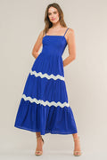 SUMMER SPRITZ - RIC RAC MIDI DRESS
