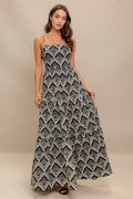 Hazelwood Garden Maxi Dress - Black & Ivory - FINAL SALE