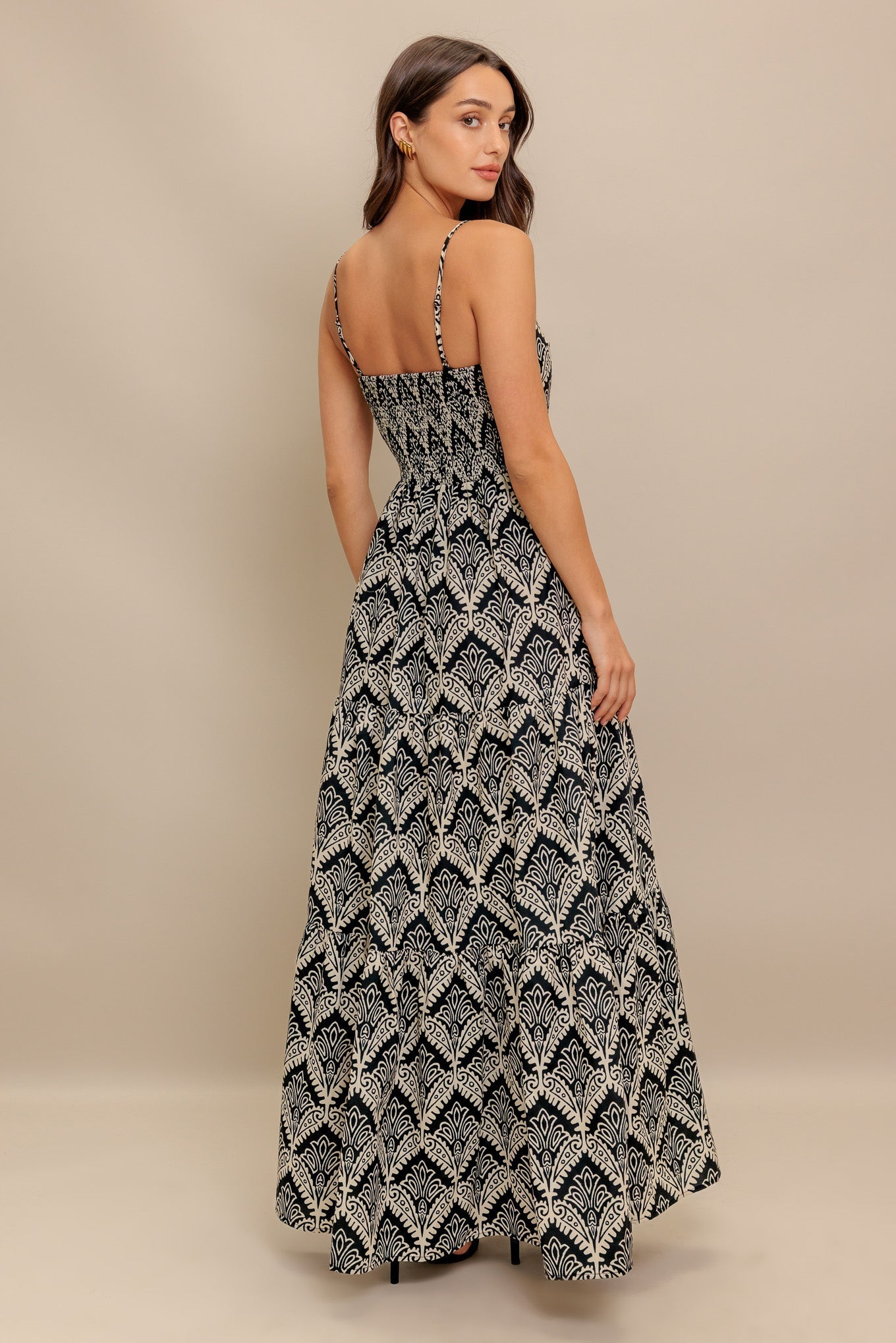 Hazelwood Garden Maxi Dress - Black & Ivory - FINAL SALE