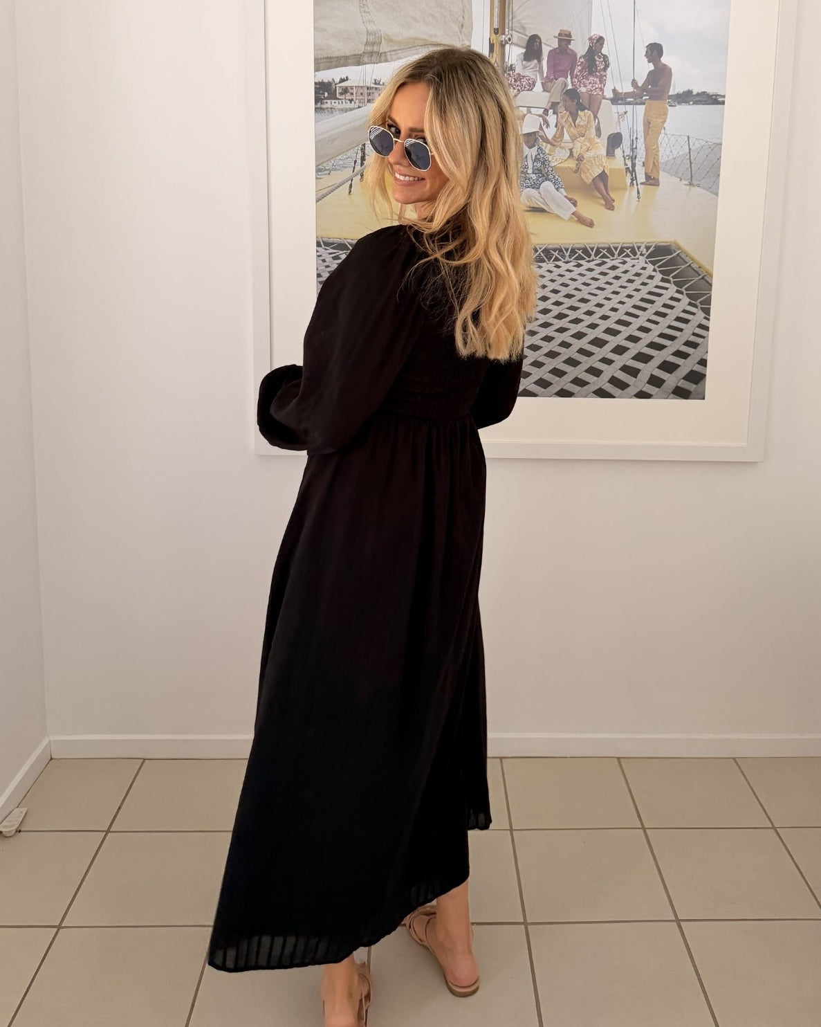 Iolana Dress - Black Long Sleeve