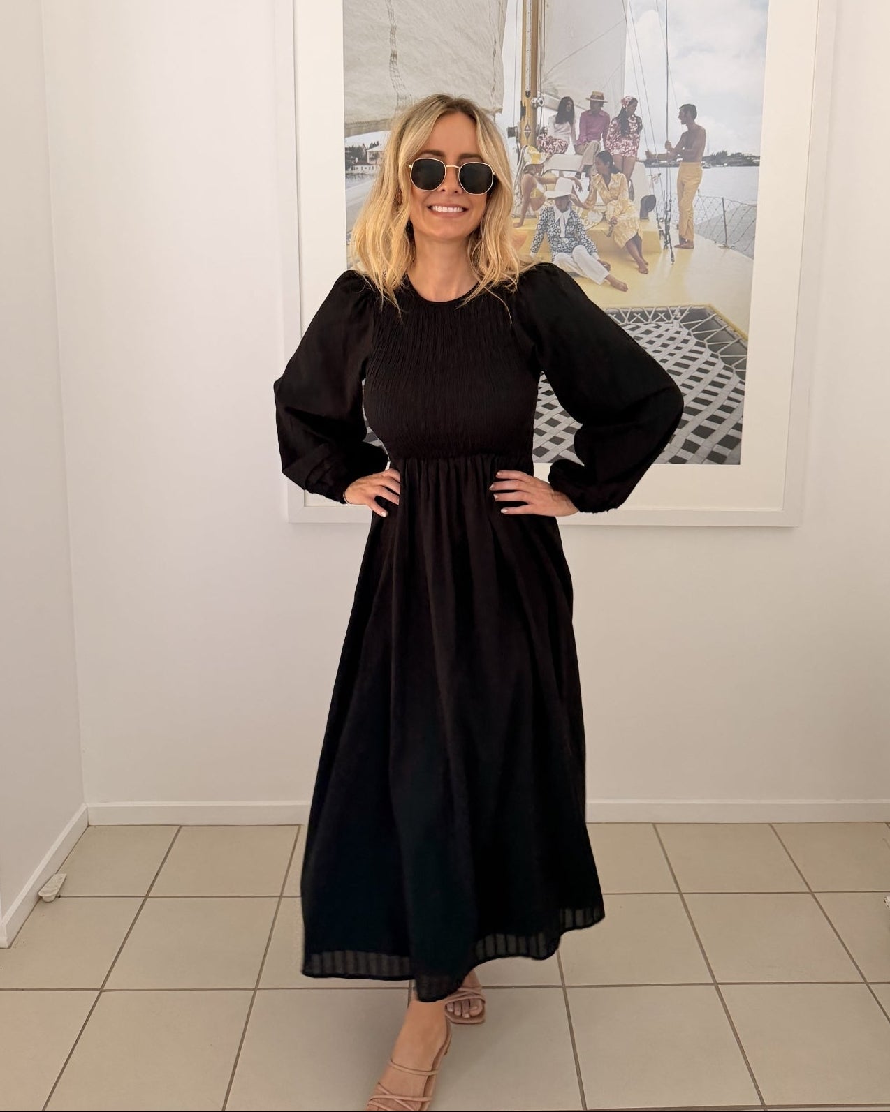 Iolana Dress - Black Long Sleeve