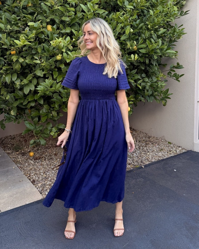 Iolana Dress - Navy
