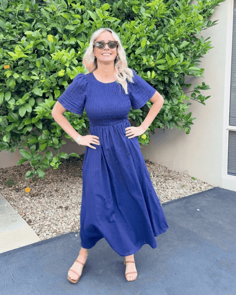 Iolana Dress - Navy