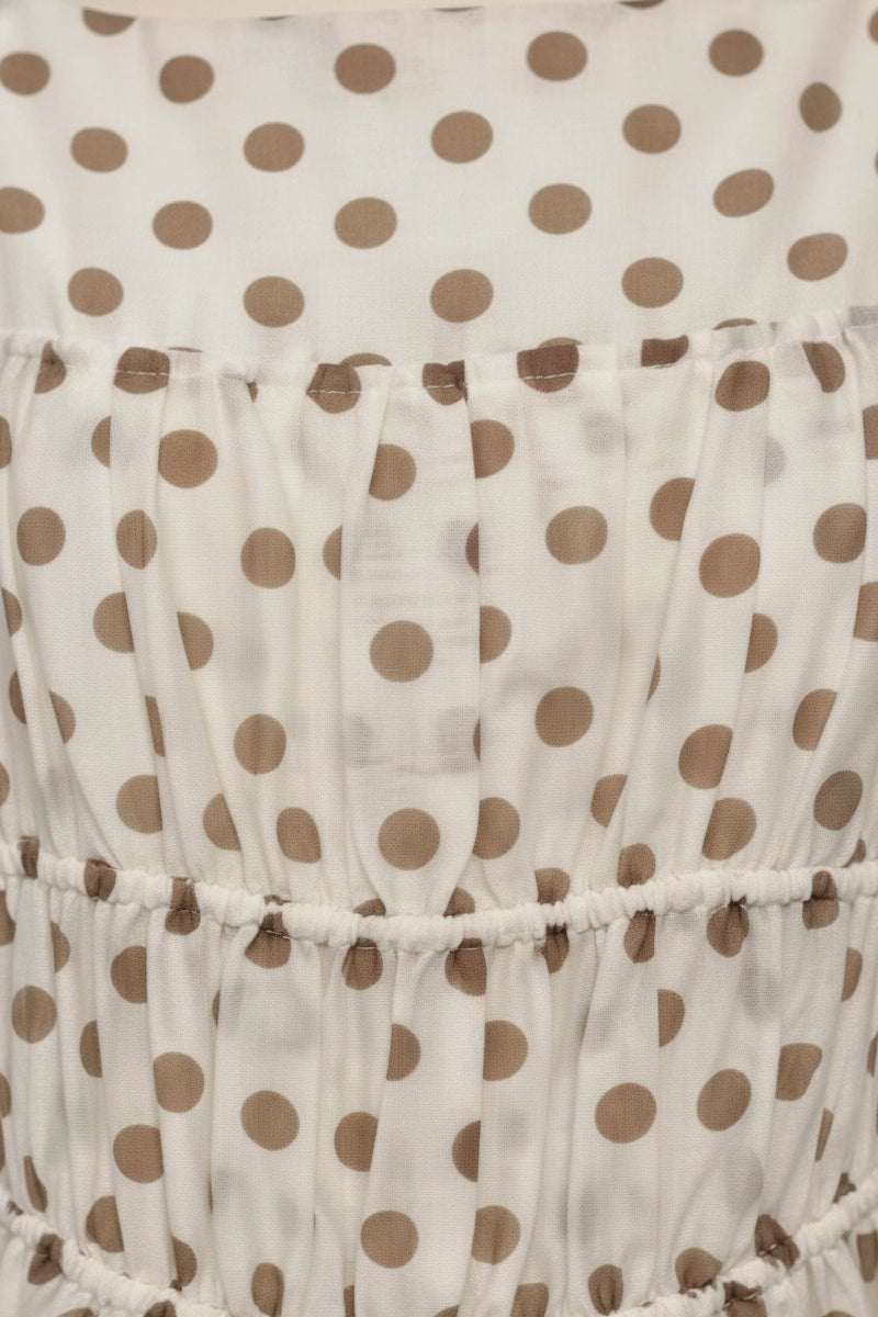 Ilyra Dress - Beige Spot