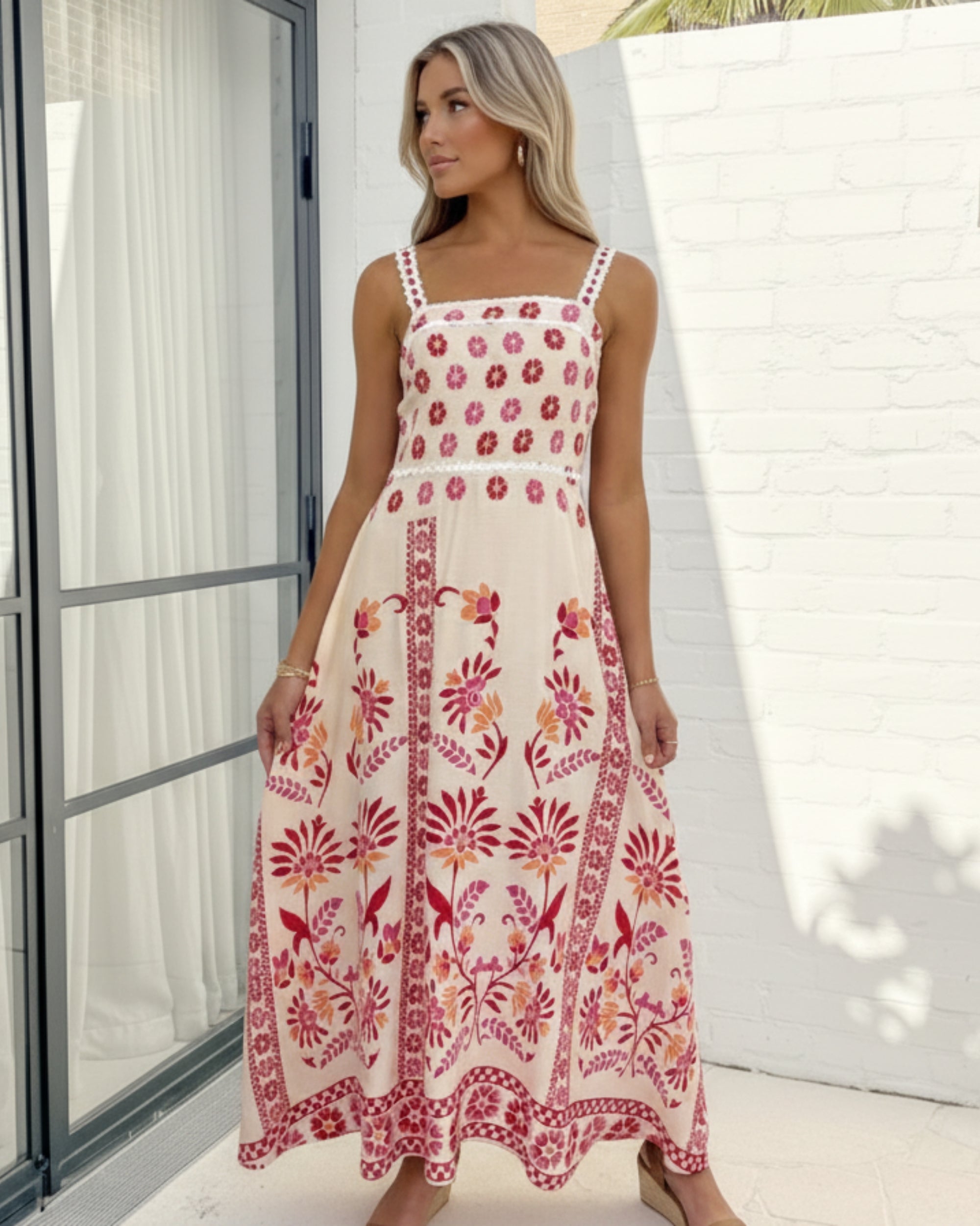Ione Dress - Pink Multi