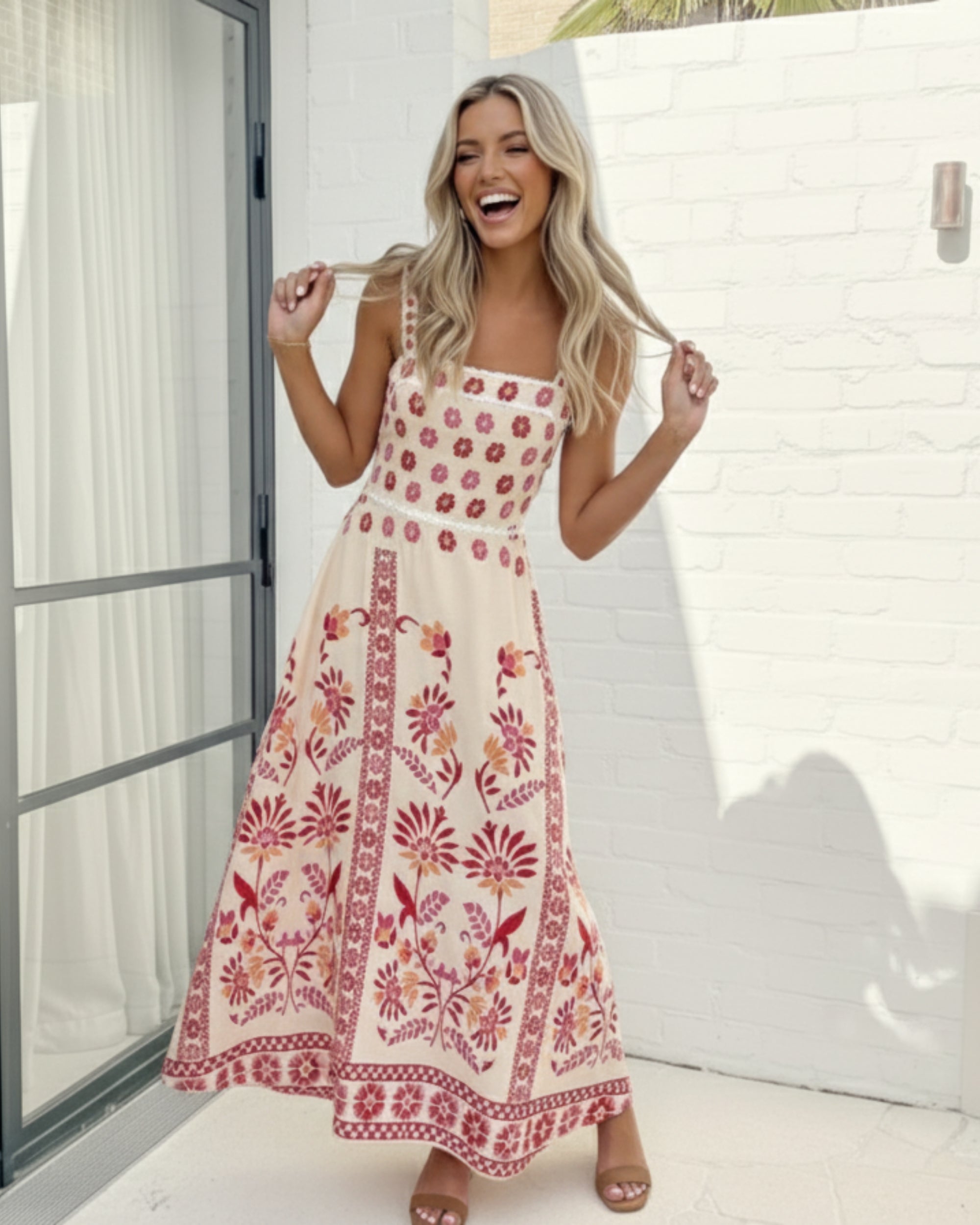 Ione Dress - Pink Multi