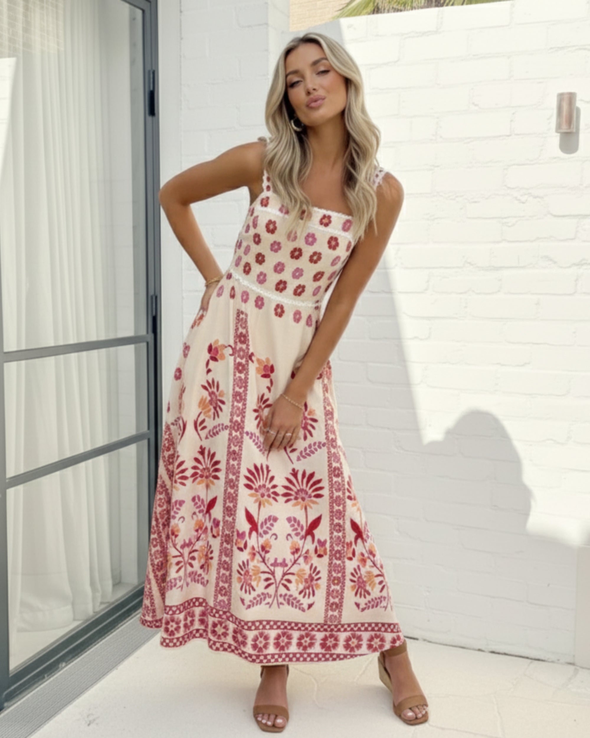 Ione Dress - Pink Multi