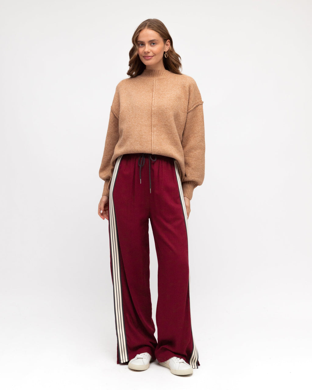 Iverie Pants - Maroon Multi