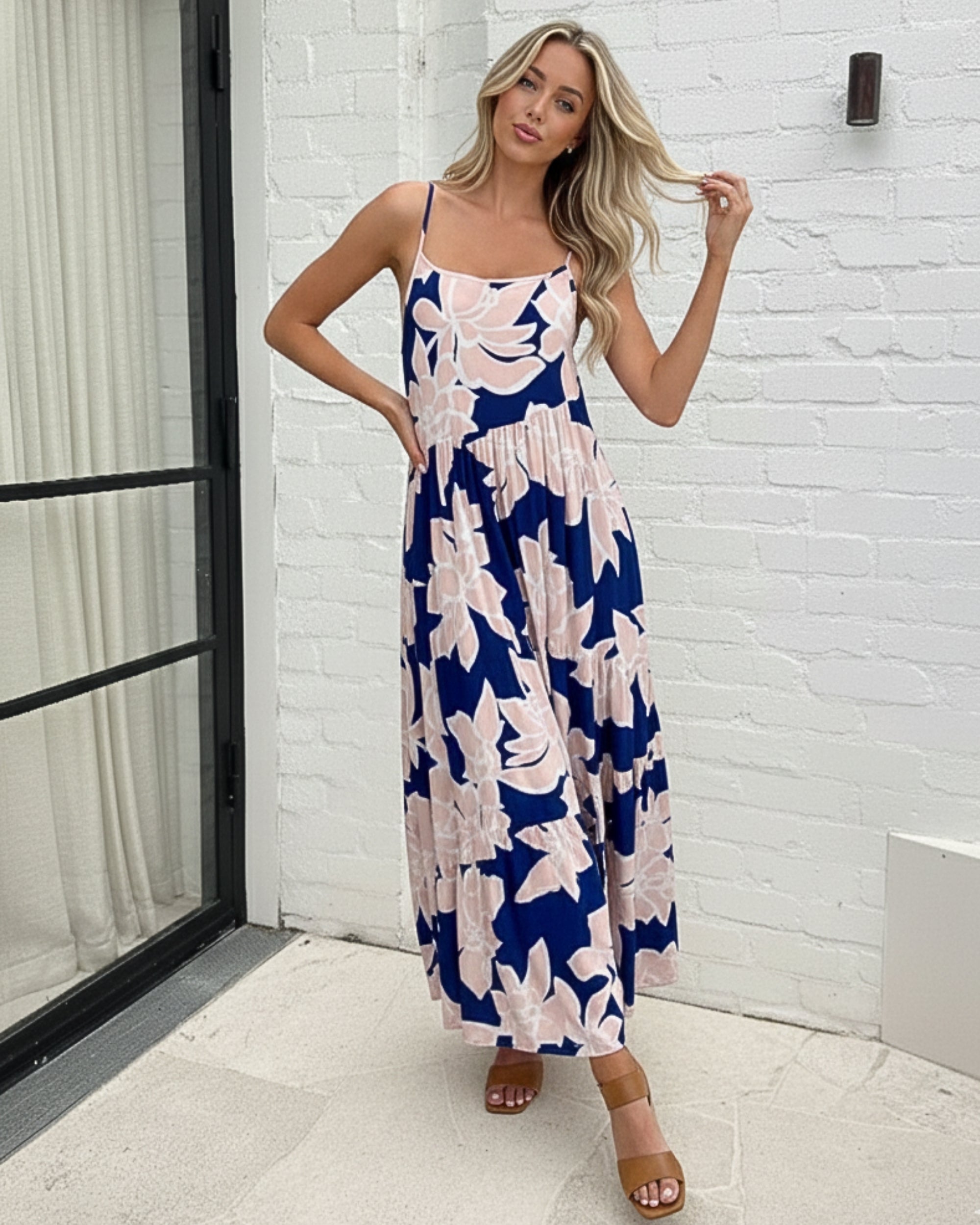 Khalis Dress - Navy Floral