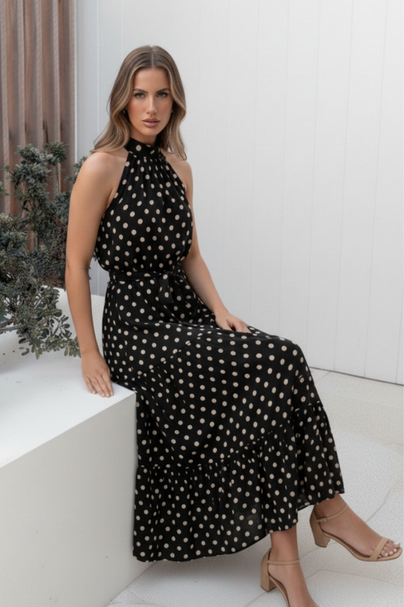 Kiva Dress - Black Spot