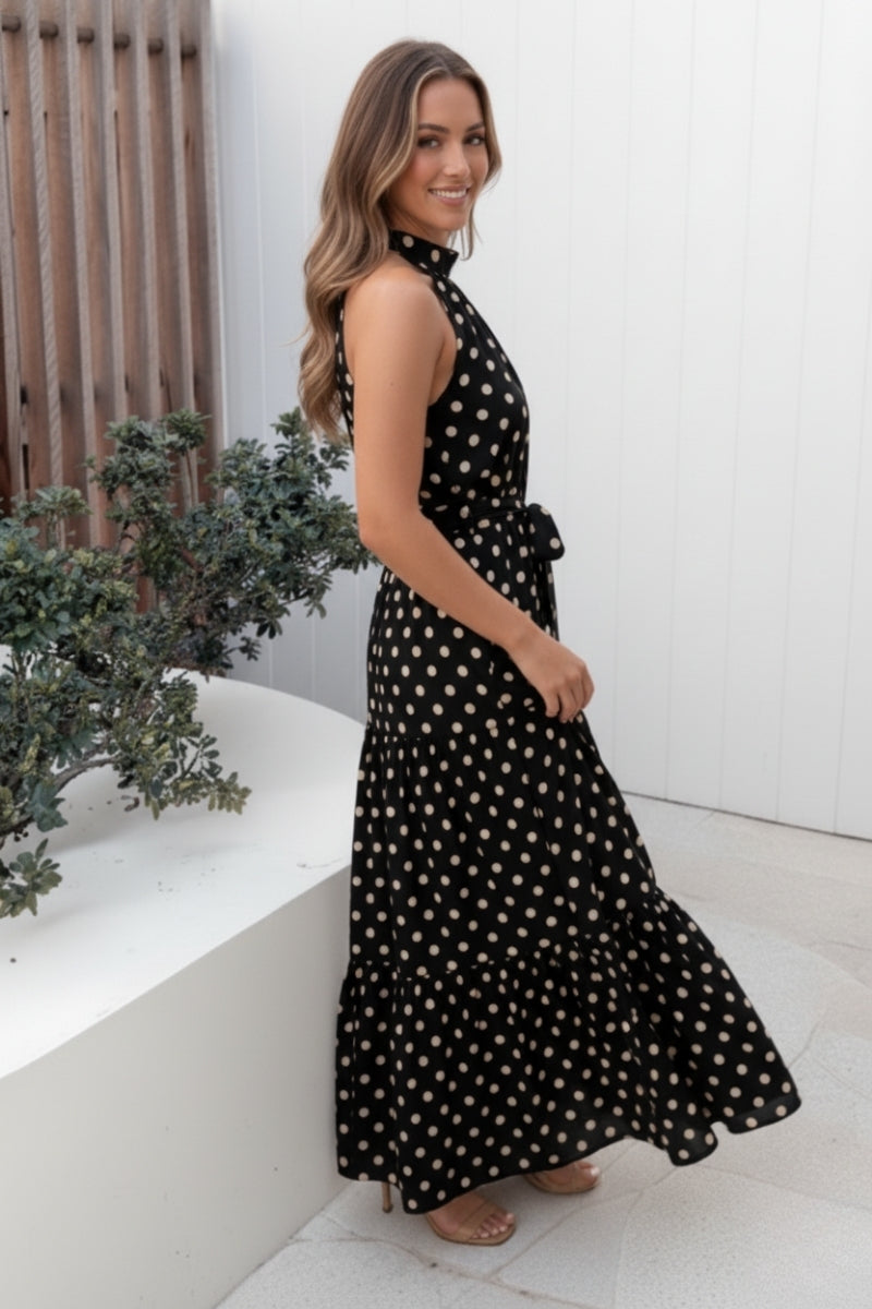 Kiva Dress - Black Spot