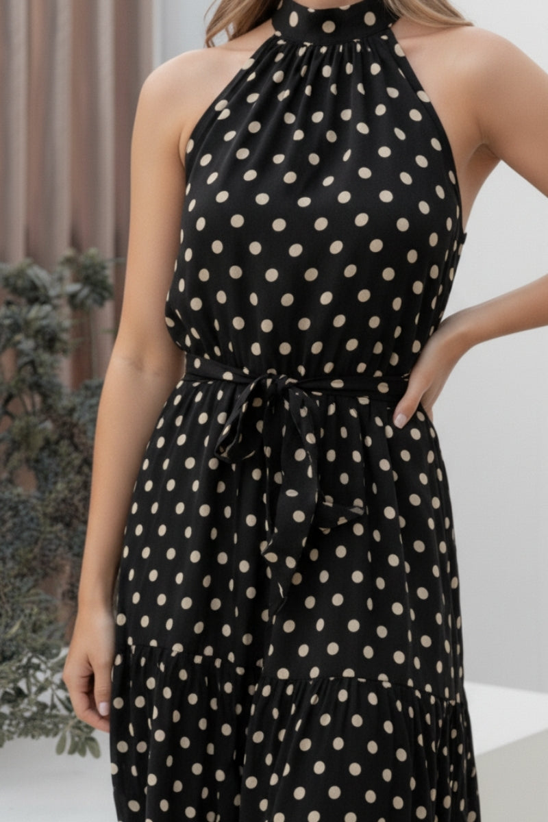 Kiva Dress - Black Spot