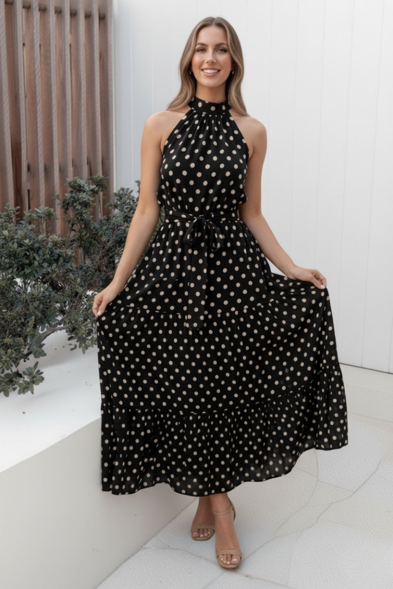 Kiva Dress - Black Spot